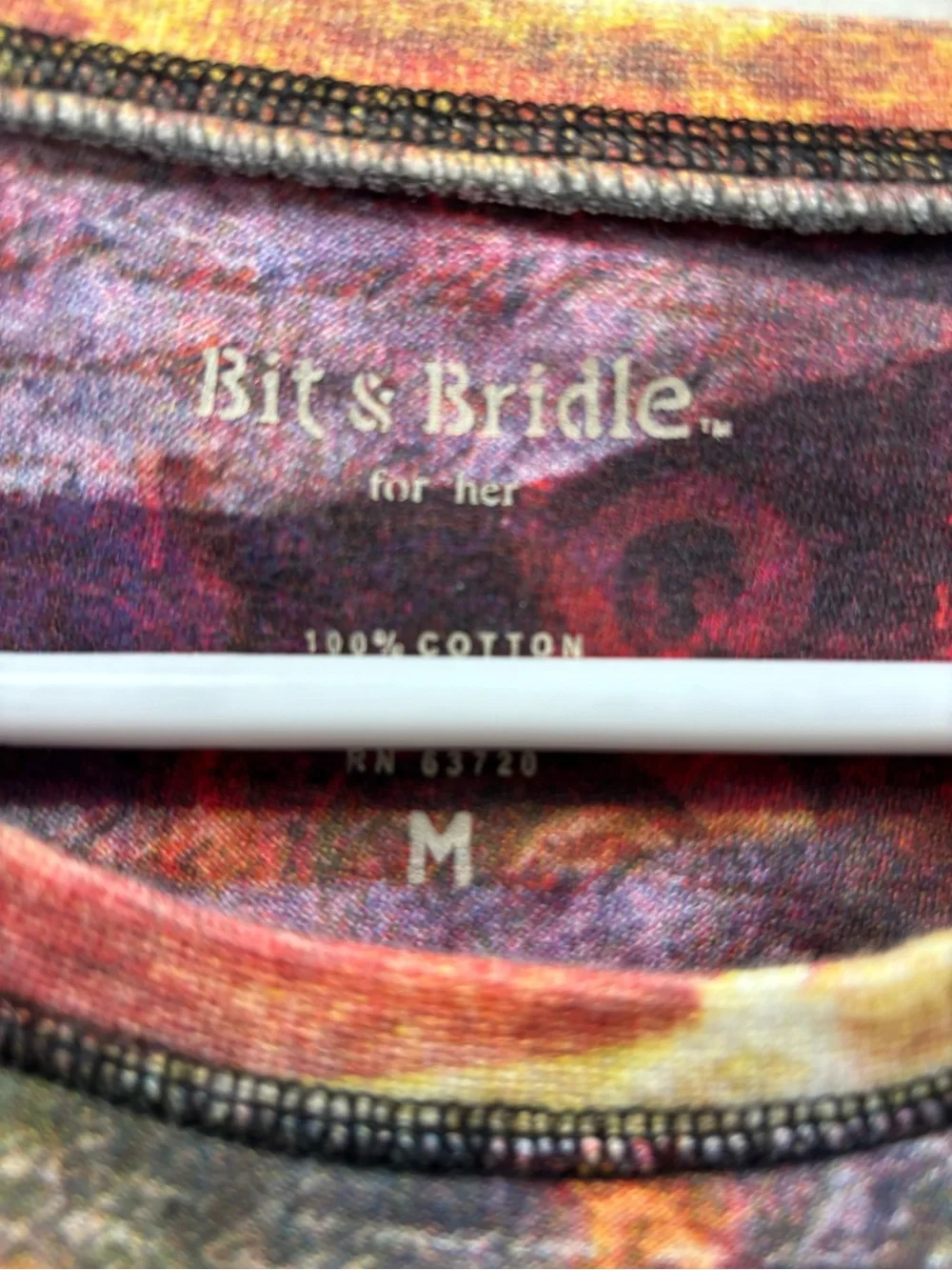 Bit & Bridle Red Multi American  Pride Graphic Long-Sleeve Tee